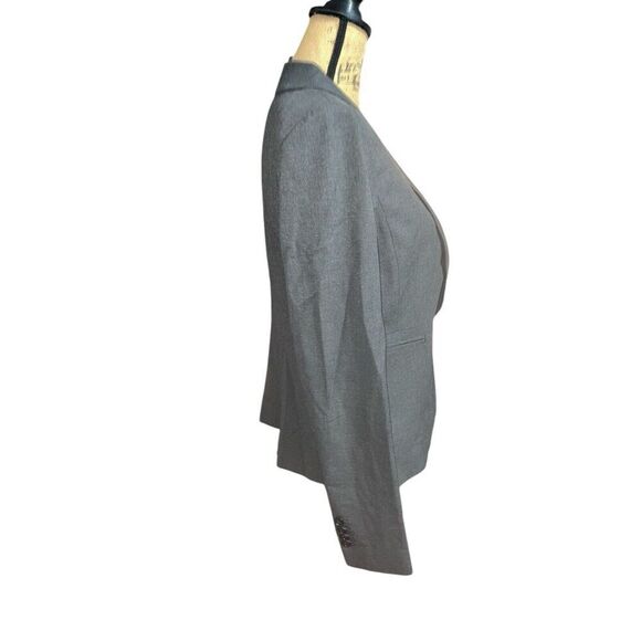 Anne Taylor Gray One Button Blazer Size‎ 6 NWT MSRP $169 - Picture 3 of 8